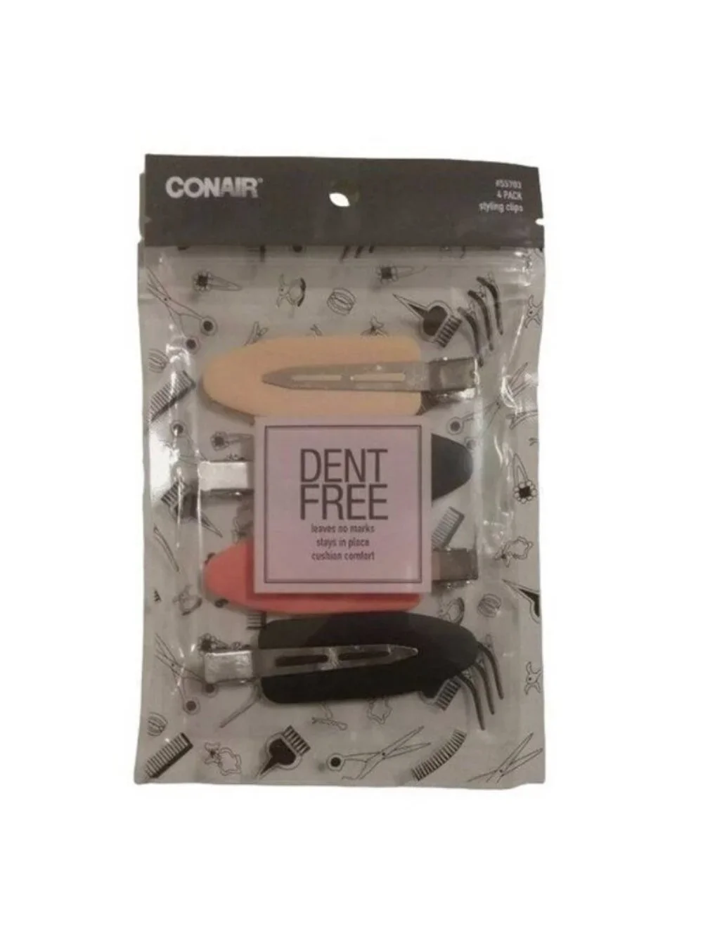 Conair Dent Free Hair Styling Clips Set of 8 (2121)